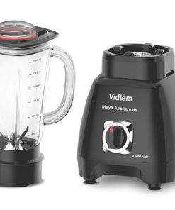 Vidiem Polycarbonate Juicer Blender 562 A Jumbo Juice Mixer|Juicer Mixer Grinder 1000W(Black)1 Jar|Juice Blender For Smoothie Maker,Crushing Ice&Nutri Blender|Fruit Juicer|1 Year Warranty,1000 Watt